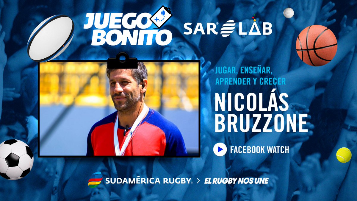 Esta noche en #SARLAB 🧪 JUEGO BONITO 🧑‍🏫 conversamos con <a href="/NicolasBruzzone/">Nicolas Bruzzone</a>, entrenador de <a href="/SelknamRugby/">SelknamRugby</a> y <a href="/chilerugby/">☆ CHILE RUGBY</a> 🇨🇱.

¡No te lo pierdas!
📅 22 de septiembre 
⏰ 21:00 de #Chile y #Argentina 
📺 FB Watch fb.me/sudamericarugby 

#ElRugbyNosUne