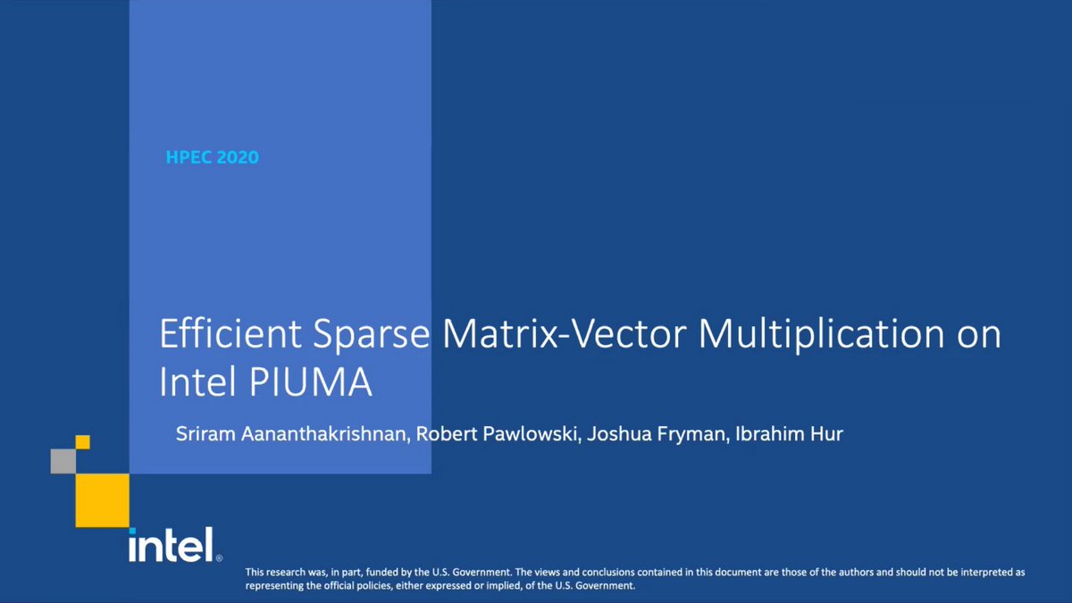 Efficient Sparse Matrix-Vector Multiplication on Intel PIUMA ...