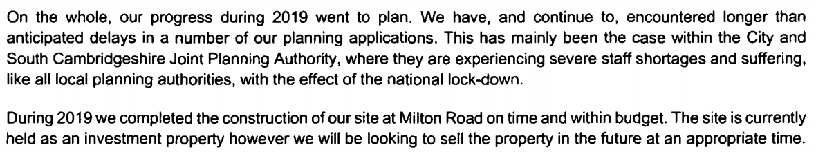 ...effectively privatising assets which were previously publicly owned by  @CambsCC. It seems that the Milton Road Library site is also due to be sold - the Managing Director's statement says This Land "are looking to sell the property in the future at an appropriate time".