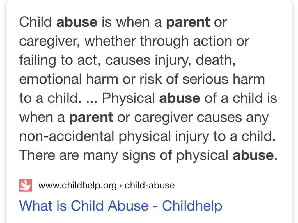 Okay first let’s see some brief explanation of child abuse