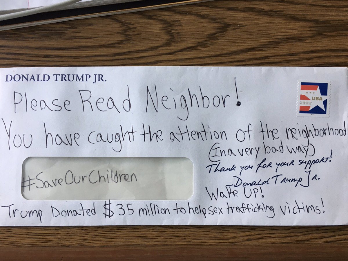 MarkBiewald's tweet photo. @JoeBiden @KaneDems @SeanCasten our Biden sign in front of our house was vandalized on Monday. Today these appeared in our mailbox. Gonna take more than this to knock us out. We are #ScrantonStrong here in Chicago #BidenHarris2020 https://t.co/BDAASLqrkK