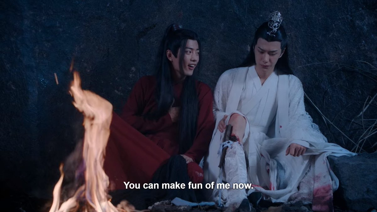 Wei Wuxian responds with delight