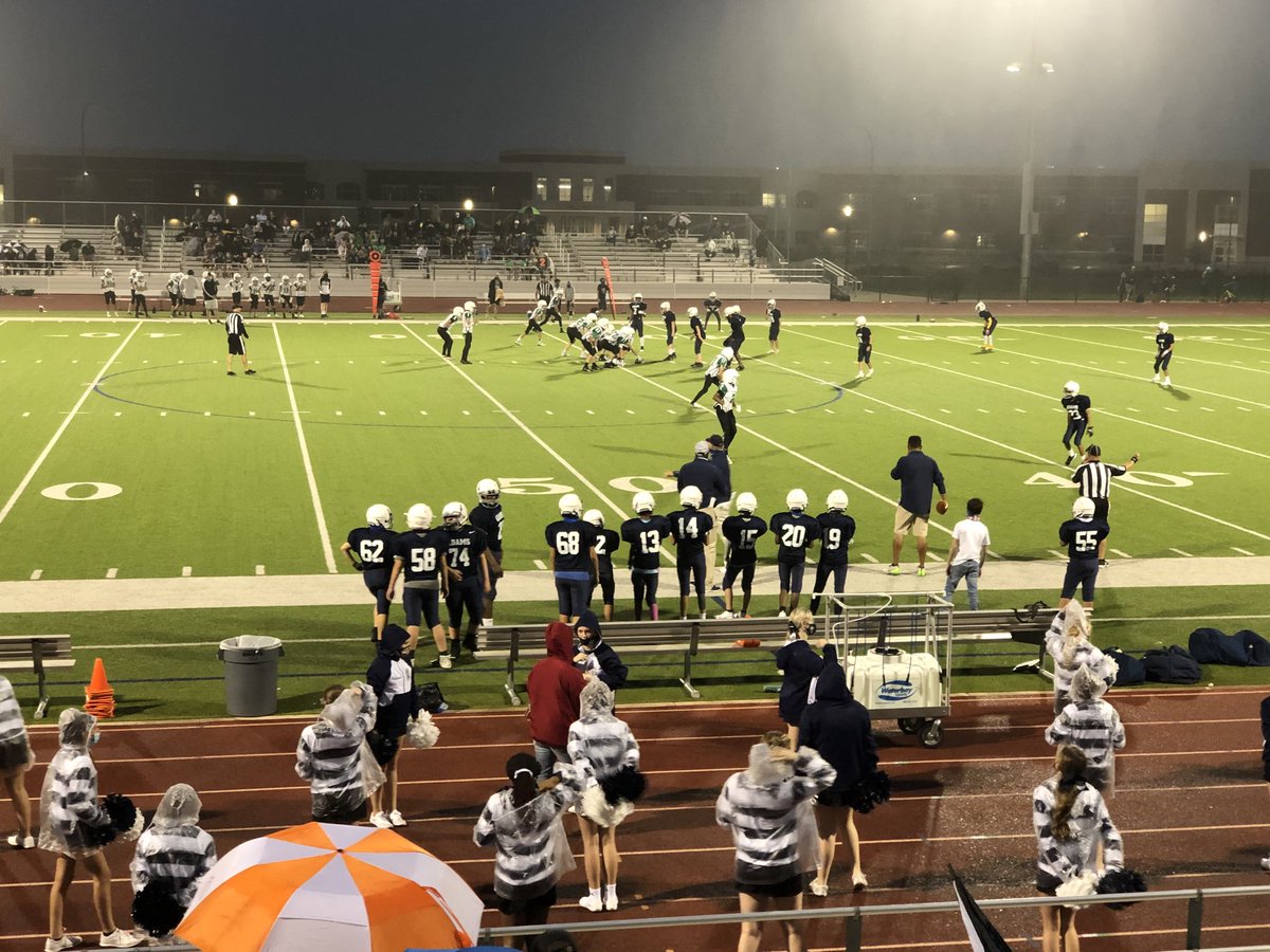 What a great night for a middle school football game. #perfectfootballweather