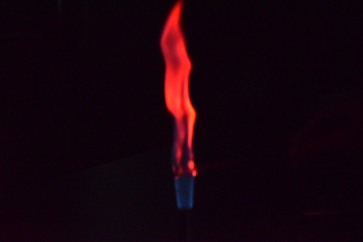 awagner1985's tweet photo. We kicked off our study of the quantum model of the atom with flame tests over Zoom today. I also took some cool shots with my DSLR camera. #D155inspire #chemchat #chemed https://t.co/0sngsne0yn