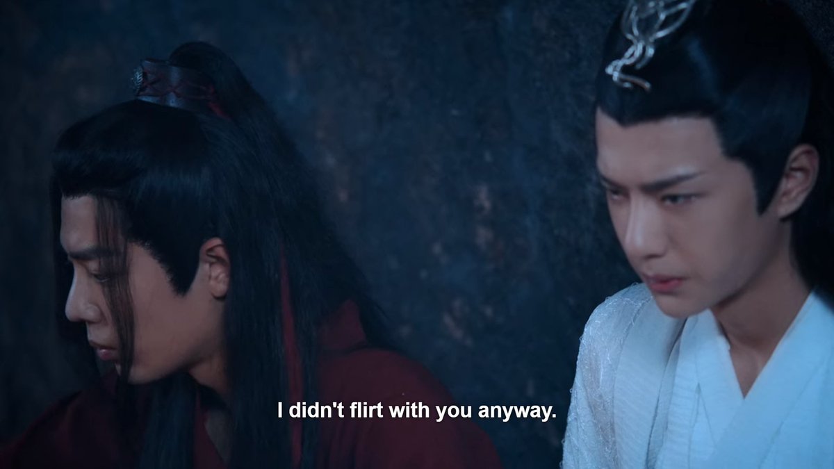This conversation is causing Lan Wangji way more pain than his open and bleeding wound