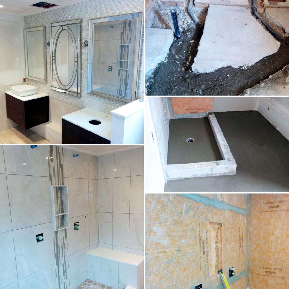 Dream #bathroom must-have: 3) it is important to be mindful of rerouting in-floor services in an appropriate manner. 
When tackling a #renovation of this scale it is imperative that these steps be addressed by professionals - always do them right the first time! 

#renovatemeplz