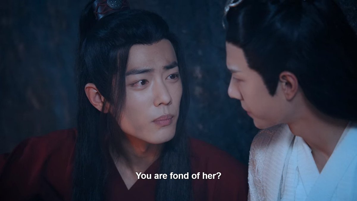 Lan Wangji realizing in real time that he is in love with truly the dumbest boy in the world