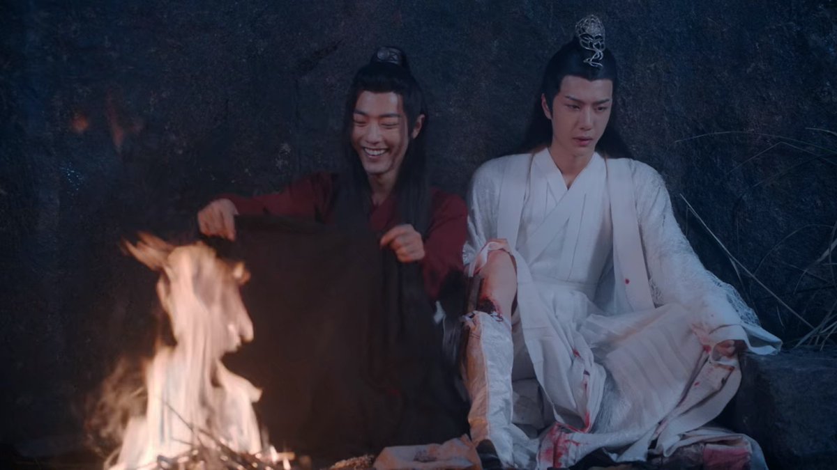 Lan Wangji realizing in real time that he is in love with truly the dumbest boy in the world