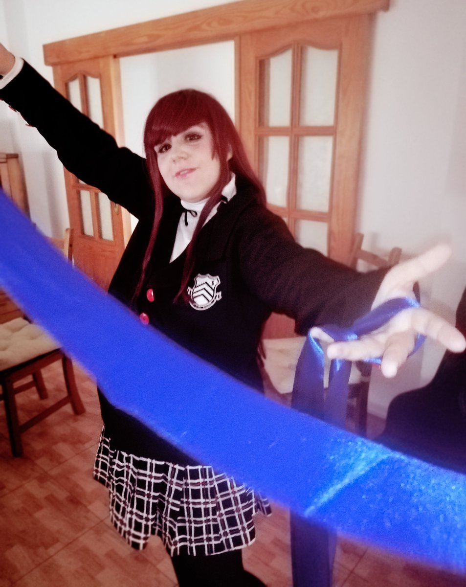 SlaySeraph's tweet photo. "I can reborn as my truly myself, Sumire. Thanks...sis" 
--------

Today my lovely @DragonMikleo  made a little photoshooting and this is the result <3 

💜Sumire Yoshizawa: @SlaySeraph 
📷@DragonMikleo 

#persona5royal #persona5cosplay #sumireyoshizawa https://t.co/LrnHx77WqD