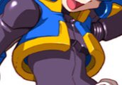 Thetis is wearing a jacket that all the other evil mega man have but it is covered by his goat and you can only really see it in his biometal form.