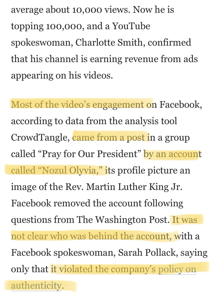 And once again, FACEBOOK could have easily detected and removed the account that promoted this Soviet family’s highly-polished, professional quality video - but they didn’t until AFTER the inflammatory footage got hundreds of thousands of views.