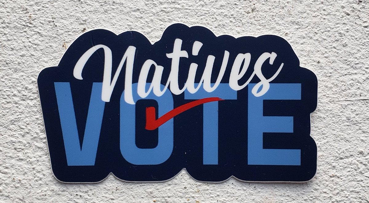 Register. Vote Early. Build power for Indian Country. Nativesvote2020.com #NativesVote 

tag: @illuminatives + @nativeorganizersalliance @byellowtail