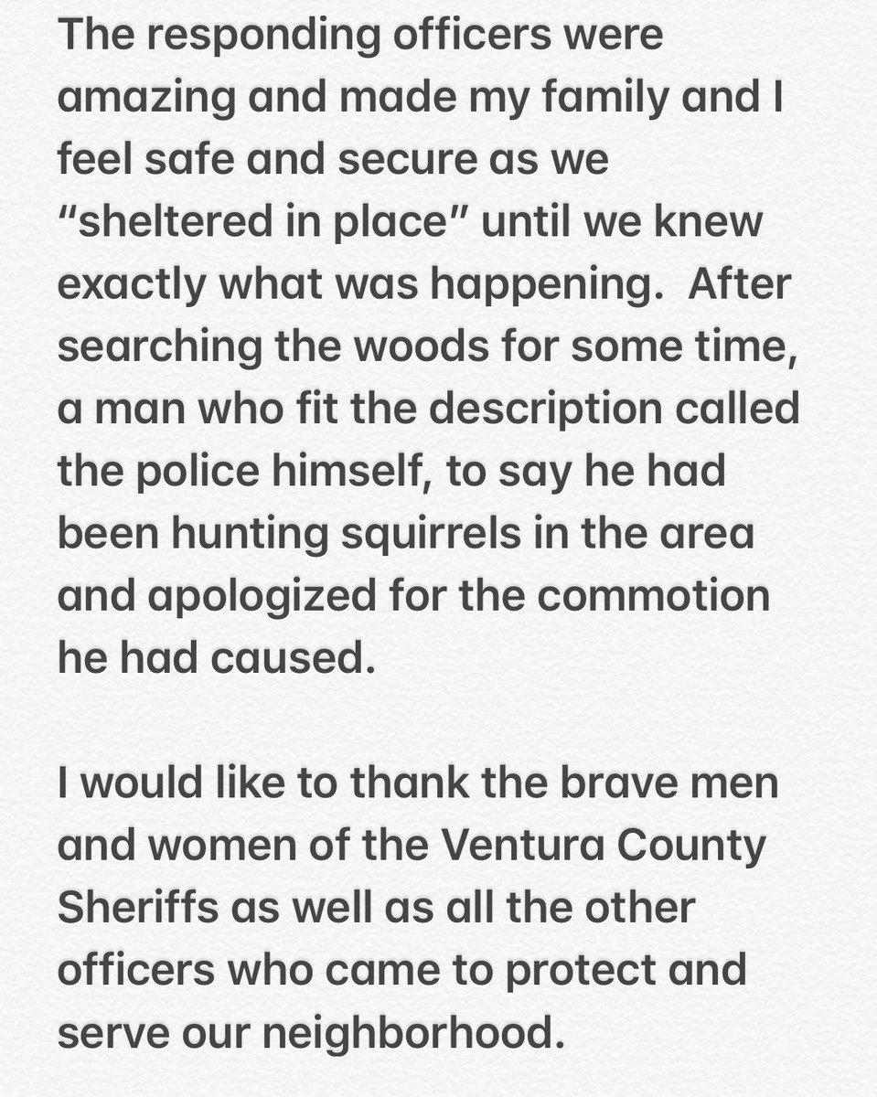 Apparently, rightwing media & trolls have decided that they should target me because my neighbor called the police after seeing a person dressed in black holding a rifle behind my home where I live with my young children and husband. Here is my statement and what really happened.