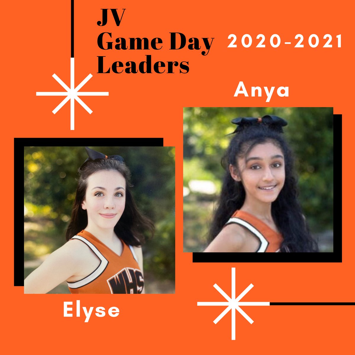 westwoodhscheer's tweet photo. Congratulations to our Varsity and JV Game Day Leaders for the 2020-21 cheer season! 🧡 https://t.co/nhcFHIJ9Yz