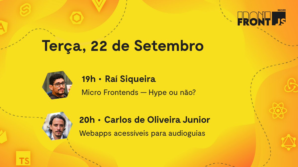 vintasoftware's tweet photo. 🇧🇷 O #FrontJS começa daqui a pouco! ⏰
É só entrar aqui e aproveitar: https://t.co/JrhM2Ca2IM
Até já! https://t.co/UIgAJ1dOSM