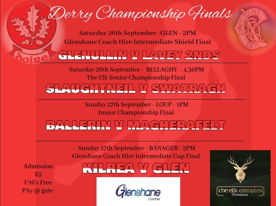 DerryCamogie1's tweet photo. ⚠️⚠️JUNIOR VENUE CHANGE. UPDATED BELOW. PLEASE LIKE AND SHARE.
🏆🏆Championship finals are set🏆🏆
📍Venues have been confirmed
👍👍Teams are ready
🍀Best of luck to all teams taking part🍀
#camogie #theweeball #itsalltoplayfor
Derry Now Derry Post Ulster Camogie Camogie https://t.co/a6xaDdNCuH