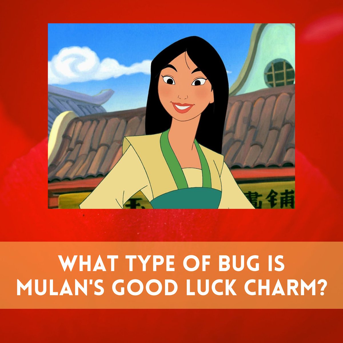 He is one lucky bug #Mulan