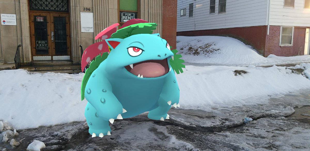 Sprout the  #Venusaur and I began our  #GOSnapshot series back around the end of February this year, when I first learned of the double-tap for a second animation feature. I like how he stands (partially) upright in his second animation. #PokemonGO  #PokemonGOARplus  #PokemonGOBuddy