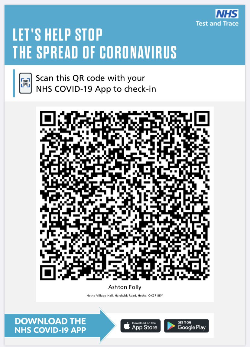 Inline with the FA and government guidelines please scan upon arrival at our homes games in Hethe.
Posters will be on display also to check.
Let’s all stay safe and beat the virus together.