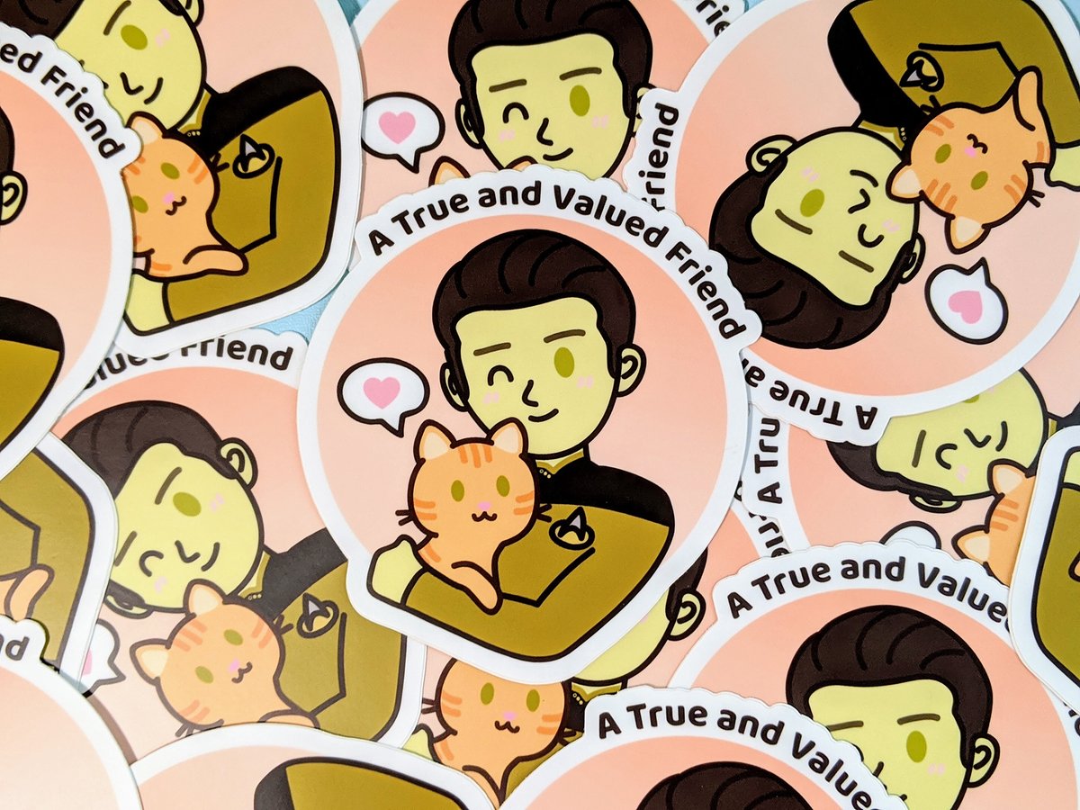 Redbeanfiend's tweet image. Ode to Spot: And though you are not sentient, Spot, and do not comprehend, I nonetheless consider you a true and valued friend!! etsy.com/shop/redbeanfi…
.
.
#startrek #StarTrekTNG #scifi #StarTrekData #Data #Cutecat #cutepin #enamelpins #StarTrekPicard