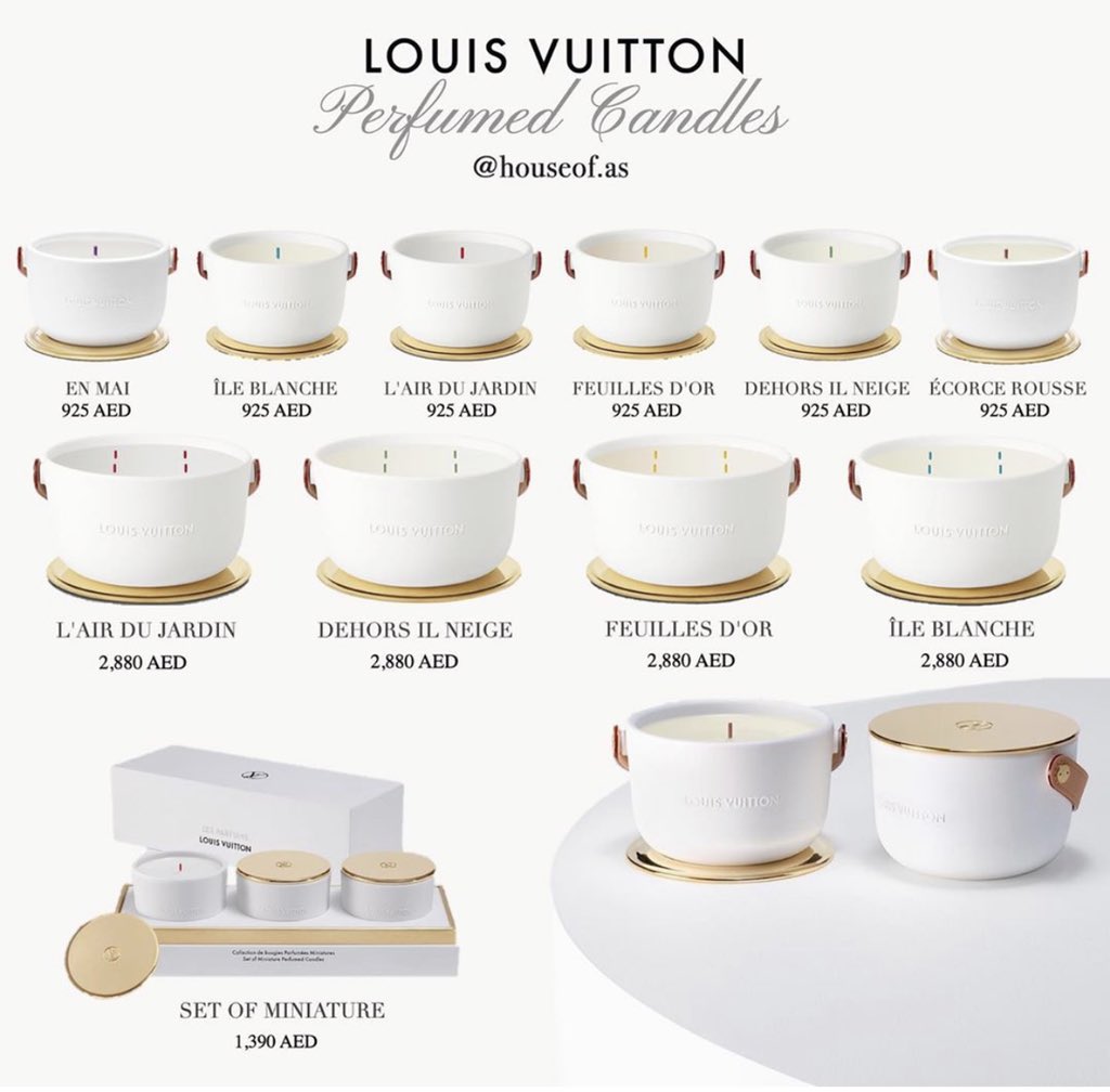Louis Vuitton En Mai Candle Dehors Il Neige