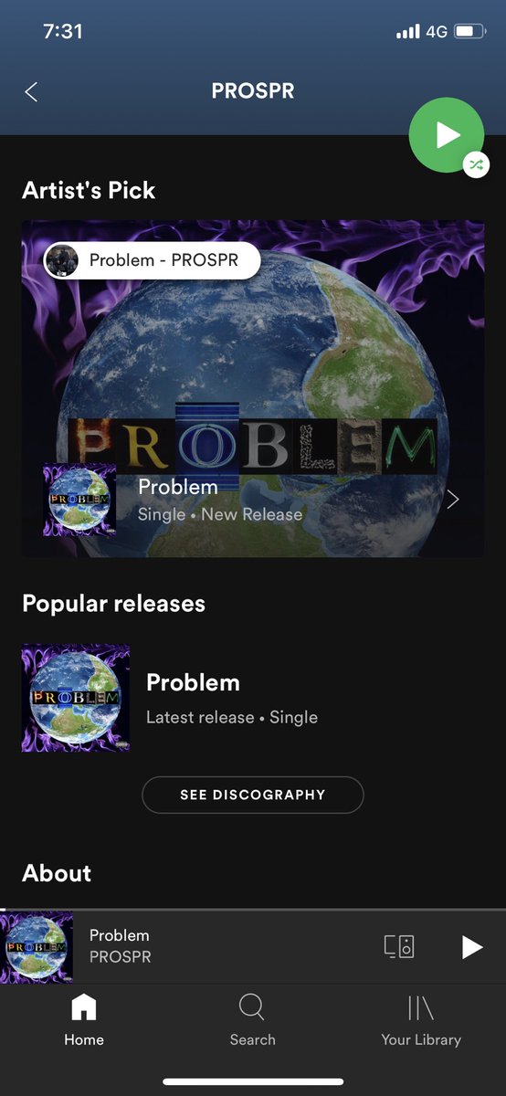 Prospr9's tweet image. My single “Problem” is out now on Spotify &amp;amp; Apple Music. Go stream it and show some love🎶 #spotify #AppleMusic #release #melbourne