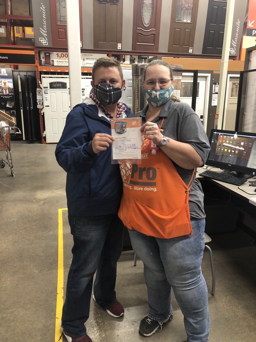 nashtopher's tweet photo. Celebrating the hard work of Angela Gonzalez and partnership with Jeff Pruitt from Plygem. Together we closed $25k in project based sales!! Excellent teamwork! ⁦#homedepot0589 #onepro @kjl265 @oscar86604735 https://t.co/K5ibFNP63H