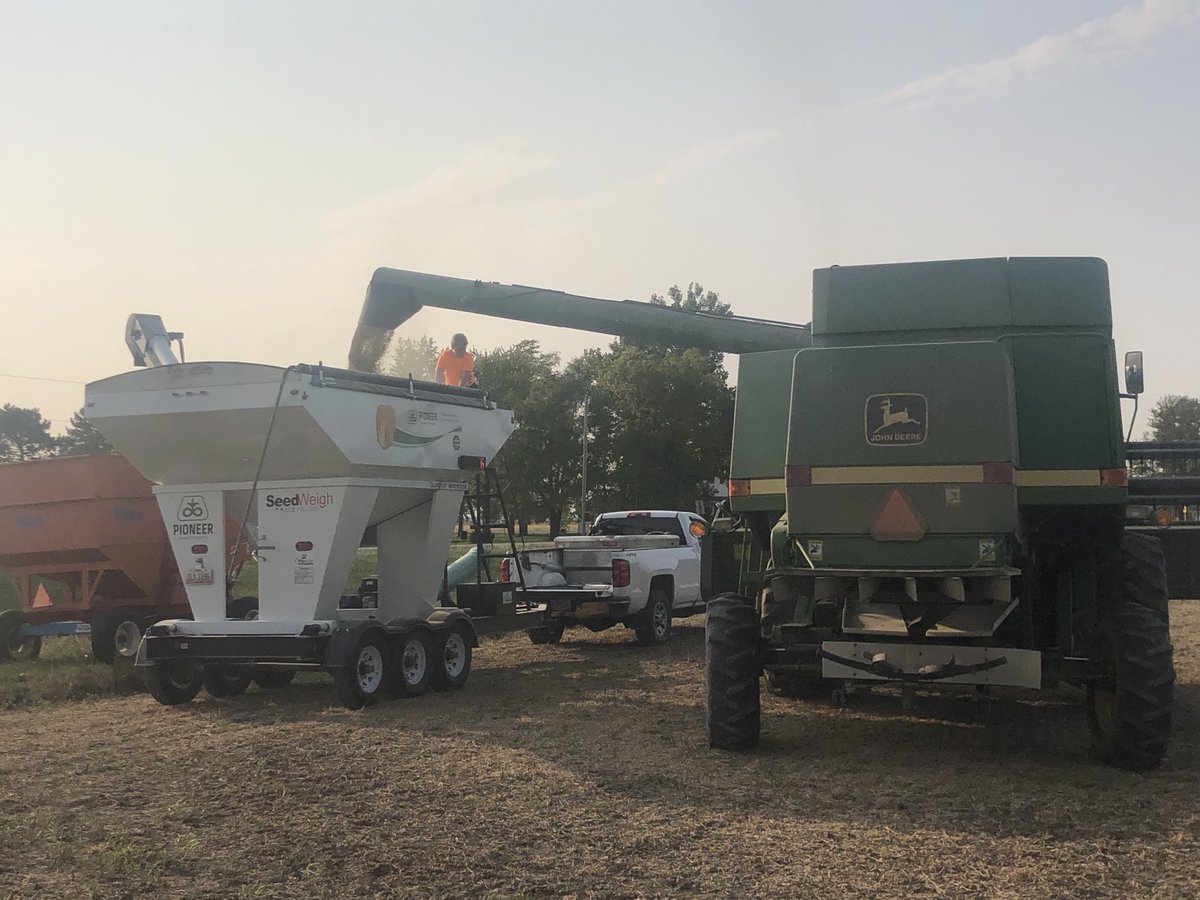EricKnippen's tweet photo. Nice night to take off our ⁦@PioneerSeeds⁩ Plenish test plot ⁦@mlwhitinger⁩ https://t.co/Mt9vogYjQ6