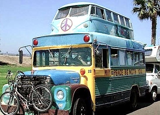 #Schoolbus and #Volkswagenbus mashup. Thoughts? #carmods #carmodification #VWs #Volkswagens ##Volkswagenlove #Volkswagen #VW #modifiedcars #2for1 #schoolbuslife #schoolbusconversion #schoolbusconversions #original #creative