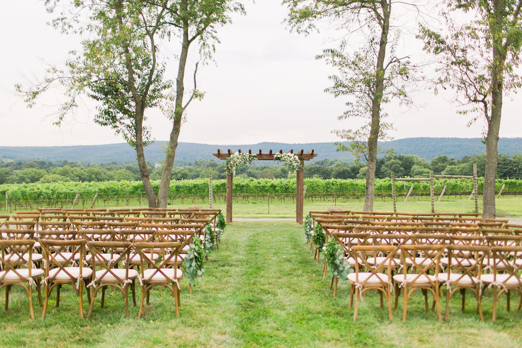 Beautiful back drop for your special day at Kalero Vineyard