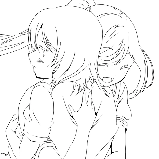 おはようでっす✨

線画描き終わると
集中力とぎれますよね✨✨

台風はやく通過して!! 
