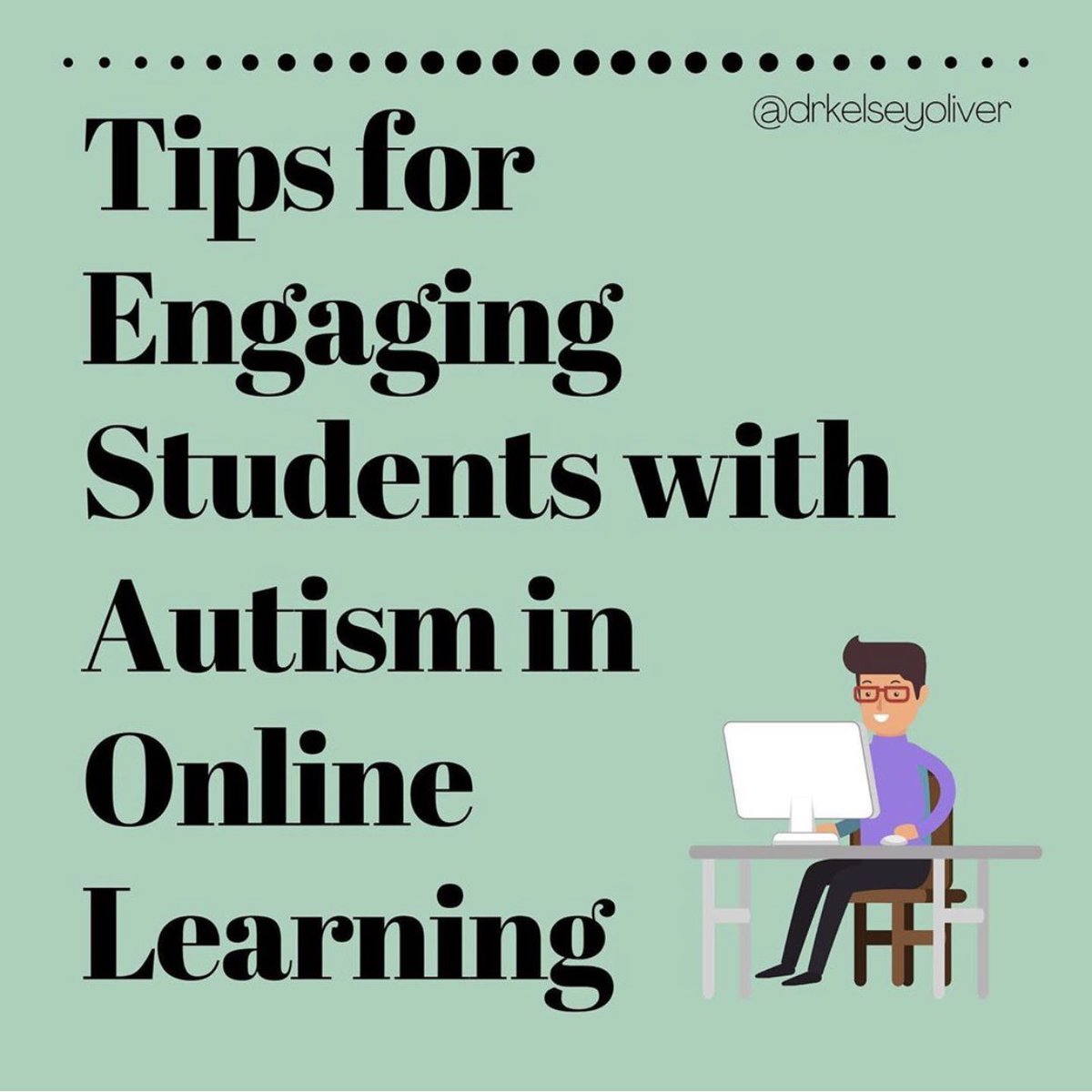 EdsForJustice's tweet photo. More fantastic resources created by @drkelseyoliver (IG) on how to keep students with autism engaged during online learning!

#educators4justice #teachertwitter #remotelearning https://t.co/d9ouK8ZKDu