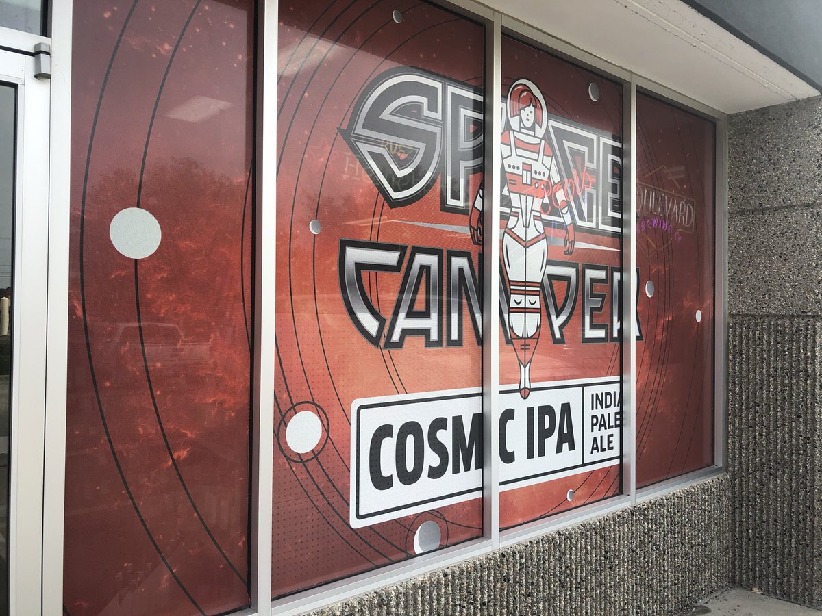 csbev's tweet photo. The window updates at Diamond Liquors in Shawnee are packed with local flavor! And kinda making us thirsty. Cheers friends! #TeamCSBevInstall https://t.co/VpwIFKBTcI
