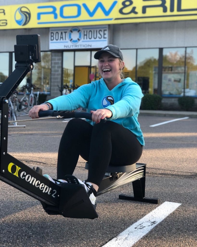 Coach Kaleigh walking the walk-talking the talk! 🚣‍♀️ bit.ly/346jI4r