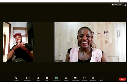 HubDreams's tweet photo. Our founder & MD @NchasoOscar on zoom talks with founder & CEO @Chinweokoli of @GrandAfrica_I about #alliances Dreams Hub & GAIN 🌍
#ecosystembuilders
#dreamers & #doers https://t.co/3P2N1JZKsX