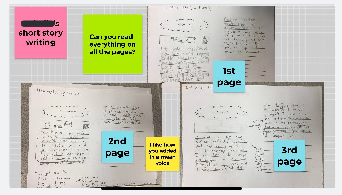 mrsheathPVES's tweet photo. Things may look different this year, &amp; we’re definitely still working out the kinks. BUT these two girls have embraced their digital writing partnership with each other through @JamboardM and I’m super proud of them! 👏🏼📓✏️ #LucyCalkinsWriting @pvespride @KelleMartin3c https://t.co/TcQb1jBzly