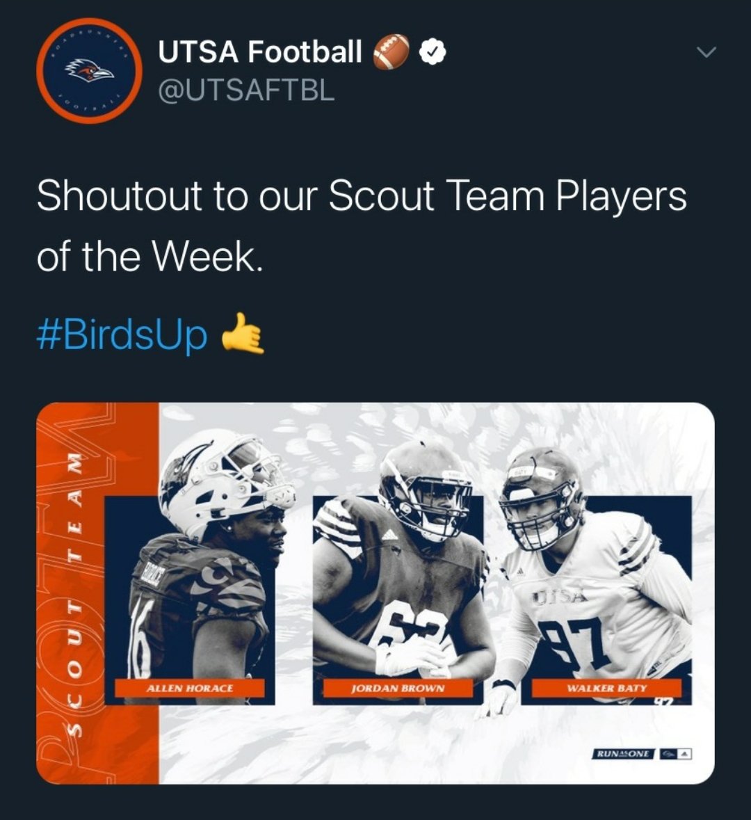 All-N-One Sports Services (@allnonesports1) on Twitter photo Super proud of D1, Offensive Line commit, Jordan Brown <a href="/JordanBrown2020/">Jordan brown</a> from <a href="/ManvelHS/">Manvel High School</a> 
Scout team Player of the Week👊🏾 Super proud of D1, Offensive Line commit, Jordan Brown <a href="/JordanBrown2020/">Jordan brown</a> from <a href="/ManvelHS/">Manvel High School</a> 
Scout team Player of the Week👊🏾