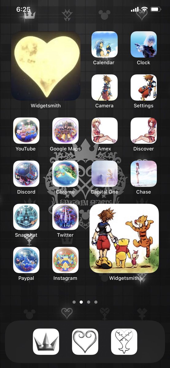 internetGhost__'s tweet image. It took me so long to finish this but its finally done. #KingdomHearts #iPhoneHomeScreen #aesthetic
