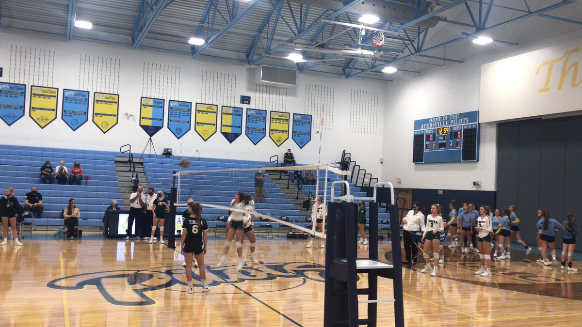 crescentsports's tweet photo. About 12 minutes away from tip-off in GMC volleyball action with two teams that are a little familiar with each other. League co-leader @TinoraVb takes on @AyersvilleVball https://t.co/485KrYEjoa