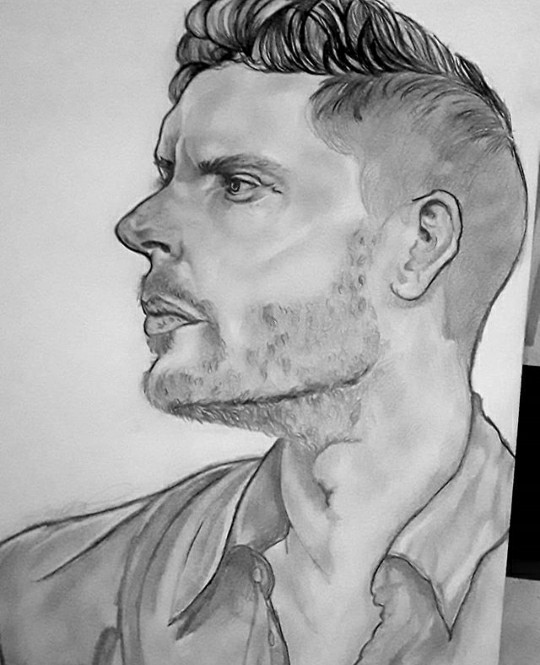 Jensen Ackles Portrait(12" x 18")PencilFrame: OptionalPrice: $50 ($60 with frame) #jensenackles