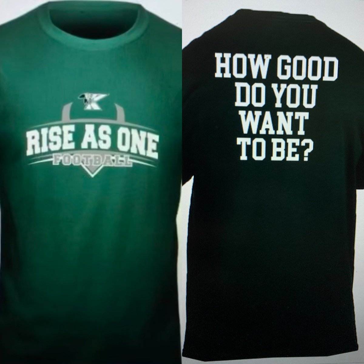 New weight room means you got to have team shirts to go with it! #RiseasONE #playfortheK <a href="/AthleticsKHS/">Kecoughtan Athletics</a> <a href="/KecoughtanHigh/">Kecoughtan High</a>