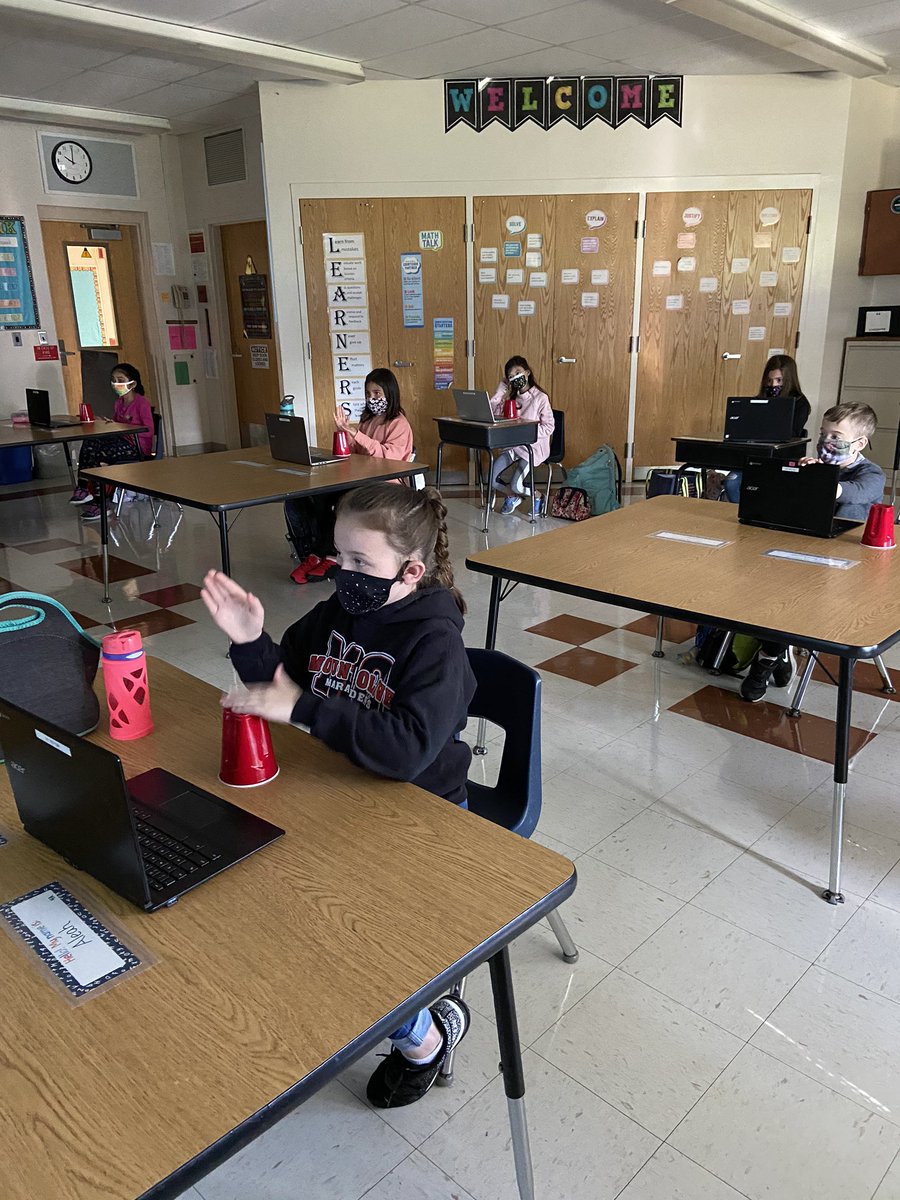 Awesome first day in person with Cohort B. Loved finally getting to meet some of our students. Cohort A did awesome navigating their assignments and coming for meets too today. We are blessed with this amazingly sweet group of kids. <a href="/CMSmtolive/">CMS Elementary School</a> <a href="/NicoleMusarra/">Nicole Musarra</a> @MathWithMrsM