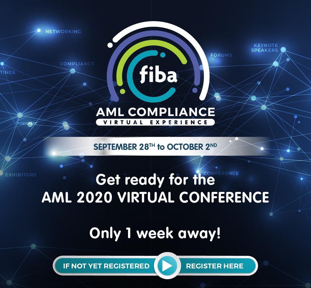 FIBAbankers's tweet photo. It’s almost here! In 6 days, the most important Conference in AML Compliance begins, bringing together regulators and industry experts, with an agenda full of relevant content. Can’t make it to the entire conference? We have day passes available https://t.co/mOYW0xmUGM https://t.co/5qRBGw1wYk