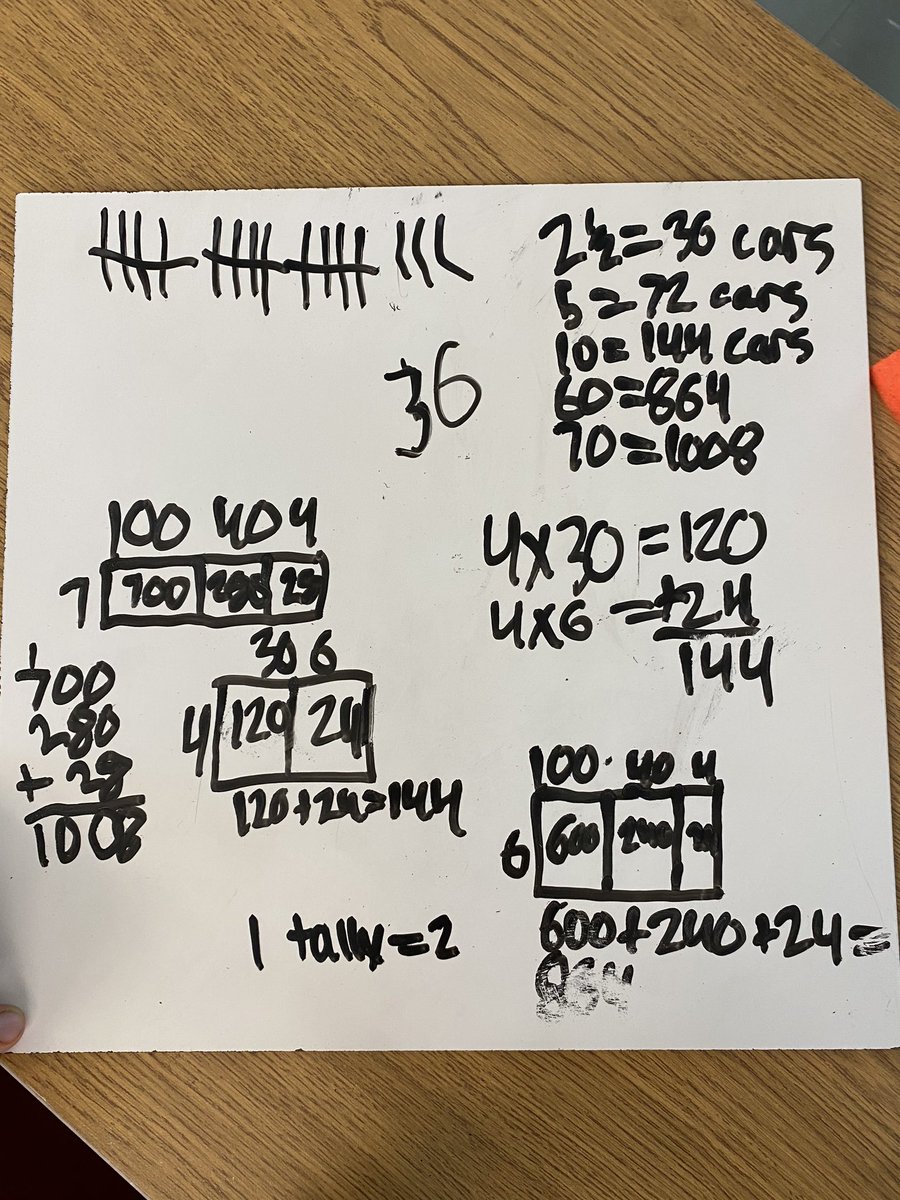 ashhnugent's tweet photo. A whole class divide and conquer number talk, some outdoor math to collect real data followed by talking about representing and using different multiplicative models. How many cars travel by in 2.5 min? What about an hour? An hour 10 minutes? @byronnorthview https://t.co/0c7K6yF1sh