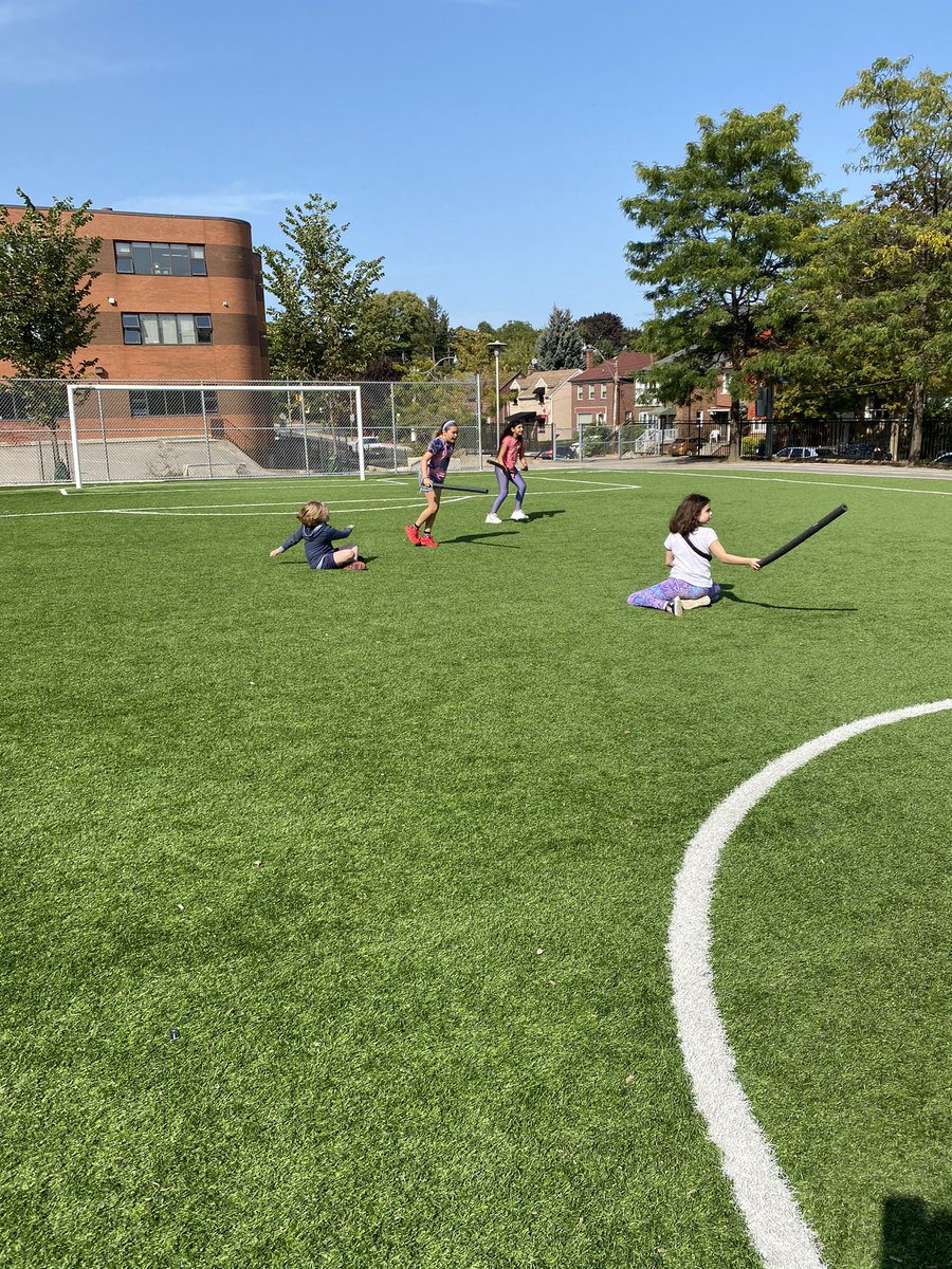 Enjoying this beautiful September weather with a socially distanced game of Octopus