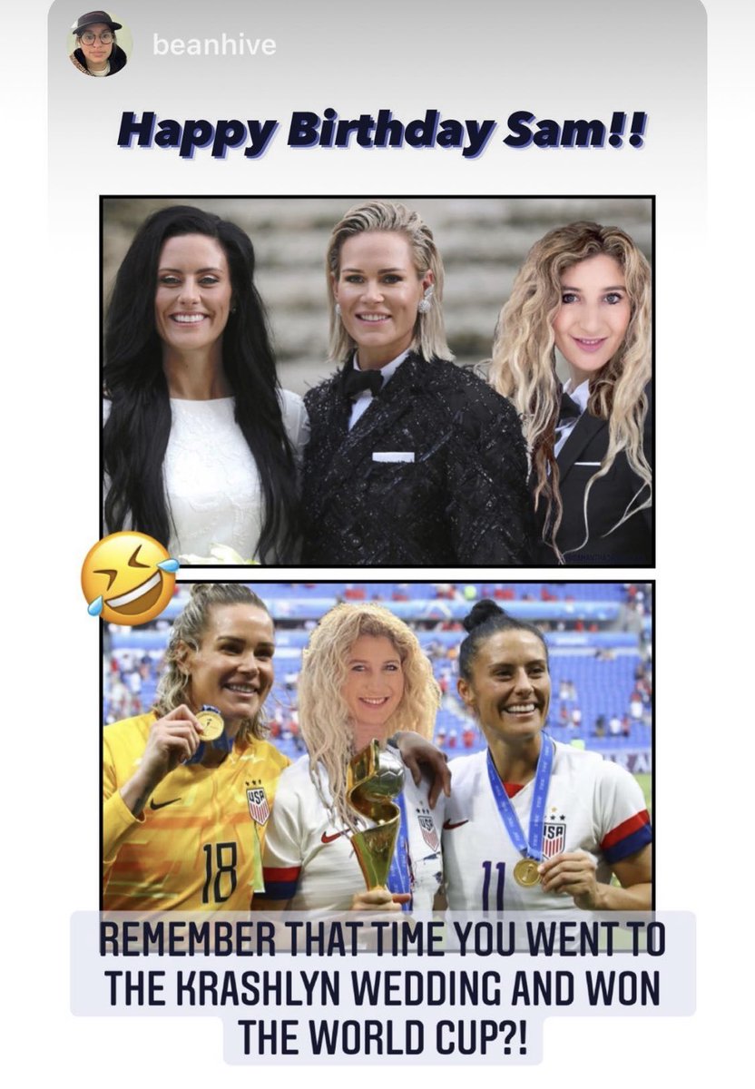 samantham7PD's tweet photo. @Ashlyn_Harris Best birthday message so far 🤣 #Krashedtheweddjng #contentisgold https://t.co/yTG2R1wIqb