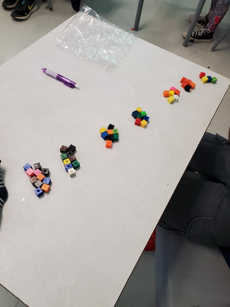 sheagrade3's tweet photo. Creating growing and shrinking number patterns today and exploring how we can represent patterns in different ways. #grade3 #ocsb_math https://t.co/3nroGQmpq3