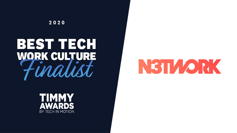 N3TWORK, Inc. is a great place to work at, and that's why we're a Best Tech Work Culture Finalist for the 2020 #TimmyAwards! 
Read about our culture: culture.n3twork.com
Vote for N3TWORK here: timmyawards.secure-platform.com/a/gallery/roun…