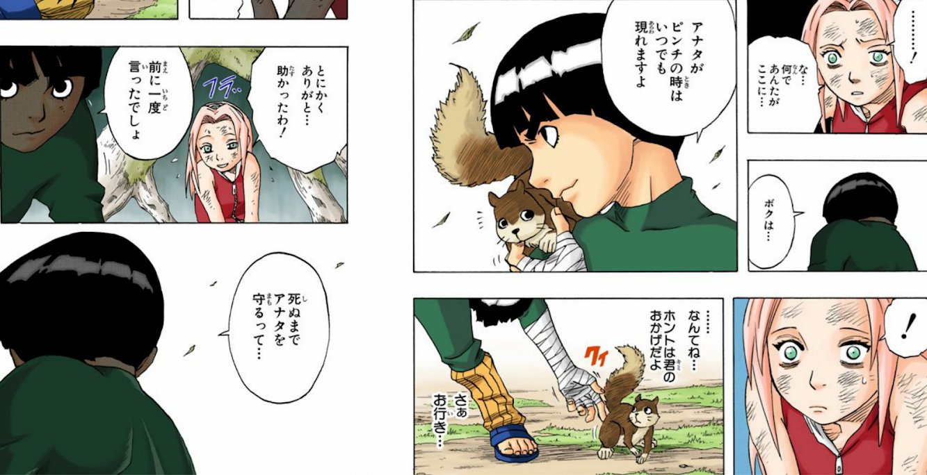 漫画 アニメ名言bot Auf Twitter 前に一度言ったでしょ 死ぬまであなたを守るって ロック リー Naruto 7723