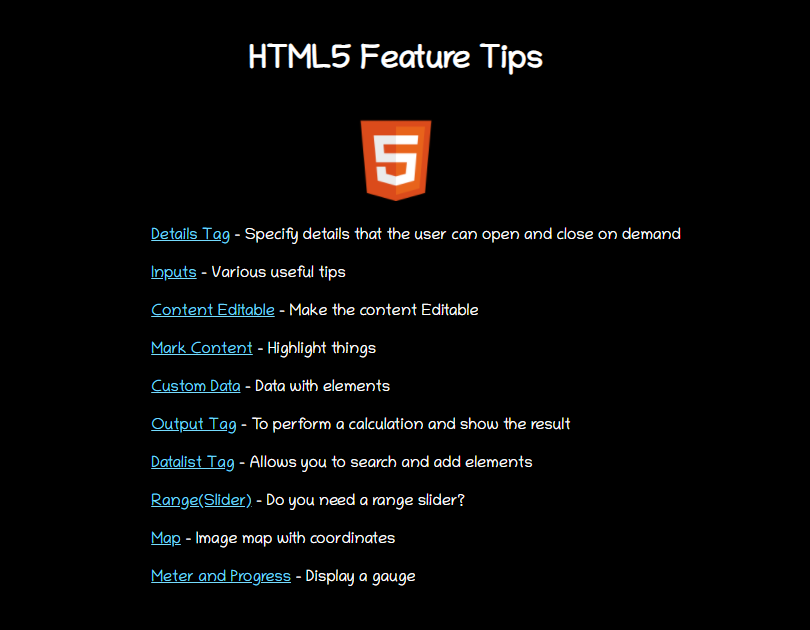 chomolungma14's tweet image. 「HTML5の便利機能」
dev.to/atapas/10-usef…
ユーザーに必要なときだけ詳細を提供する&lt;details&gt;タグ、
コンテンツを編集可能にするcontenteditable、計算結果を表表す&lt;output&gt;タグ等を知っておくと凄く便利です。
#HTML5Tips #programming #100DaysOfCode